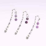 Ametiszt angyalkás könyvjelző